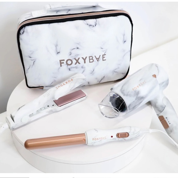 Hair Foxybae Mini Travel Kit With Mini Flat Iron Wand And Dryer
